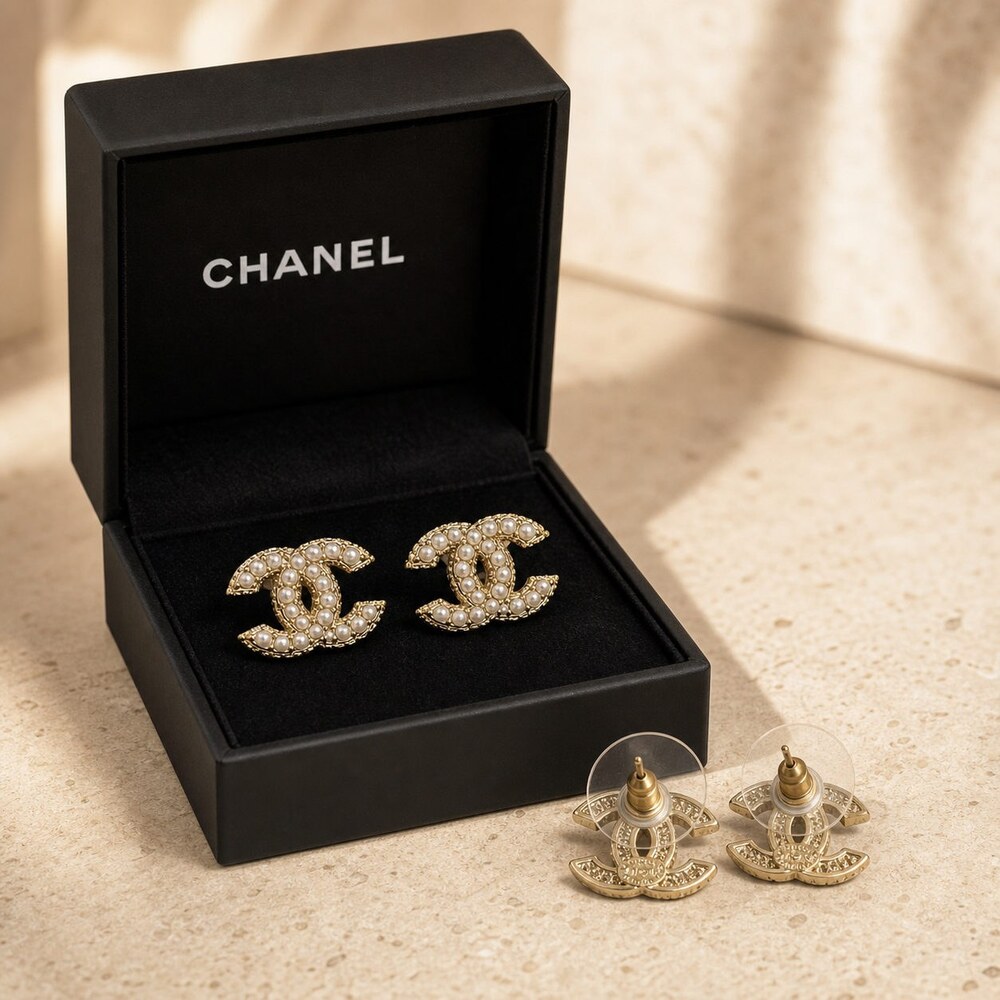 CHANEL Classic Parisian Earrings Style 40 | New with Box - Picture 5 of 9